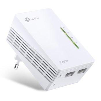 Powerline адаптер TP-Link AV600 TL-WPA4220, 300 Mbps, максимален обхват до 300m, 2x 10/100Mbps, единичен. | JAR Computers TP-Link AV600 TL-WPA4220