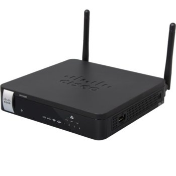 Рутер Cisco RV130W, 1000Mbps, 2.4GHz(1000 Mbps), Wireless N, 4x LAN 1000, 1x WAN 1000, 1x USB 2.0, 2x външни антени | JAR Computers Cisco RV130W