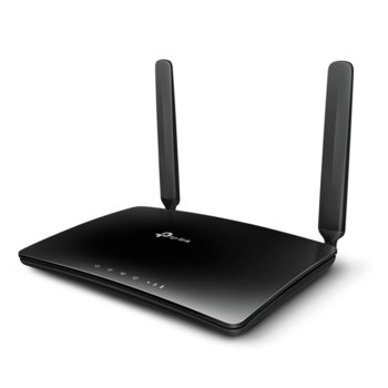 Рутер TP-Link TL-MR150, 4G, 300Mbps, 2.4GHz (300 Mbps), Wireless N, 3x LAN ports 10/100bps, 1x LAN/WAN port 10/100Mbps, 1x microSim slot, 2 външни антени | JAR Computers TP-Link TL-MR150