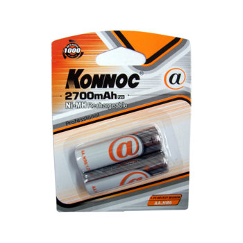 Батерии 2x Konnoc Profesional HR6 AA, 2700mAh