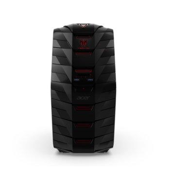 Настолен компютър Acer Predator G6-710 (DG.B1MEX.039), четириядрен Skylake Intel Core i7-6700K 4.00/4.20GHz, nVidia GeForce GTX1080 8GB GDDR5, 16GB DDR4 RAM, 1TB HDD & 256GB SSD, 6x USB 3.0, клавиатура и мишка, Free DOS | JAR Computers Acer Predator G6-710 DG.B1MEX.039