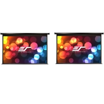 Екран Elite Screens Dual VMAX100H95C, два формата, за стена, MaxWHite, 2215 x 1245 мм / 2215 x 944 мм, 100" (254 cm) / 95" (241.3 cm), 16:9 / 2.35:1 | JAR Computers Elite Screens VMAX100H95C