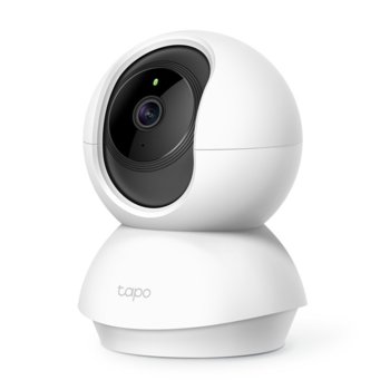 IP камера TP-Link Tapo C200, куполна Pan/Tilt камера, 1920x1080@15fps, 4mm обектив, H.264, MJPEG, IR осветленост (до 10м), Wi-Fi, аудио, MicroSD | JAR Computers TP-Link Tapo C200
