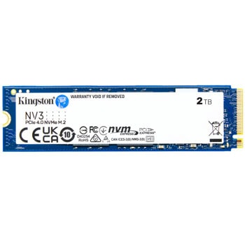 Памет SSD 2TB, Kingston NV3, NVMe, M.2 (2280), скорост на четене до 6000MB/s, скорост на запис до 5000MB/s | JAR Computers Kingston NV3 2TB SNV3S/2000G