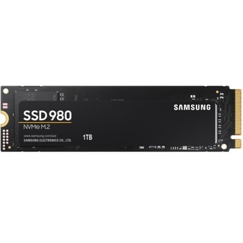 Памет SSD 1TB, Samsung 980 (MZ-V8V1T0BW), NVMe, M.2 (2280), скорост на четене 3500 MB/s, скорост на запис 3000 MB/s image