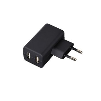 Зарядно у-во, 220V to 2хUSB, 5V/3100mA, универсално | JAR Computers 220V to 2хUSB-5V/3100mA