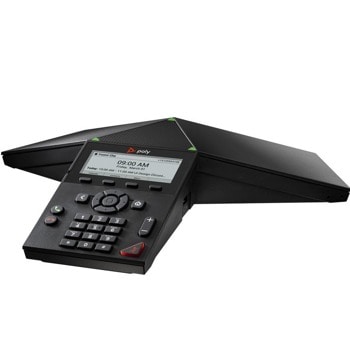 Конферентен телефон Poly TRIO 8300 IP, Wi-Fi(802.11n), свързаност Wi-Fi2/USB/Bluetooth/IP, Микрофони 3, обхват на микрофоните до 3,7м/360°, черен | JAR Computers Poly TRIO 8300 IP 2200-66800-025
