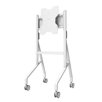 Стойка за телевизор Neomounts FL50-515WH1, за под, за екрани от 55" до 65", VESA до 400x400, до 50кг, мобилна, черна | JAR Computers Neomounts FL50-515WH1