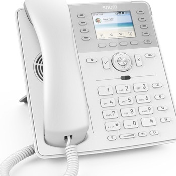 VoIP телефон Snom D735, 2.7" цветен TFT дисплей, 12 SIP акаунта, 2x 10/100/1000 Mbps RJ-45, PoE: 802.3af клас 2, бял | JAR Computers Snom D735 00004396