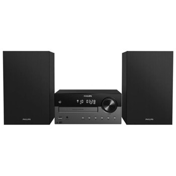 Аудио система Philips TAM4505/12, 2.0, 60W, Bluetooth, CD-R/RW, USB, AUX, черна | JAR Computers Philips TAM4505/12