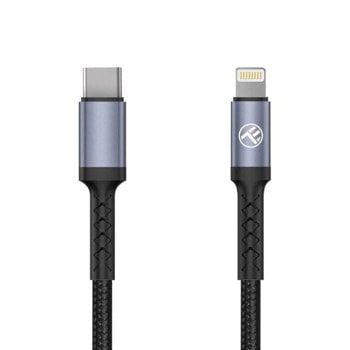 Кабел Tellur PD30W, от USB-C(м) към Lightning(м), 2m, 30W, черен | JAR Computers Tellur PD30W TLL155431