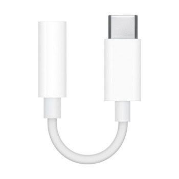 Преходник Apple MW2Q3ZM/A, от USB-C(м) към Jack 3.5mm(ж), бял | JAR Computers Apple MW2Q3ZM/A