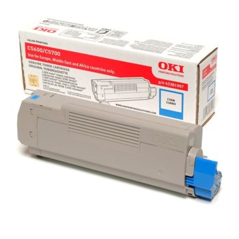 КАСЕТА ЗА OKI C 5600/5700 - Cyan - P№ 43381907 - заб.: 2000k | JAR Computers КАСЕТА ЗА OKI C 5600/5700 - Cyan - P№ 43381907
