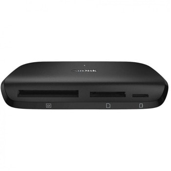 Четец за карти SanDisk ImageMate Pro, USB Type - C, UHS-II/UHS-I/non-UHS SDHC™/SDXC™/microSD/CompactFlash, черен | JAR Computers SanDisk ImageMate Pro SDDR-A631-GNGNN