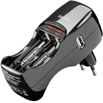 Зарядно устройство Tecxus TC200, за до 2бр. батерии AA и AAA, 1x USB-A | JAR Computers Tecxus TC200 USB