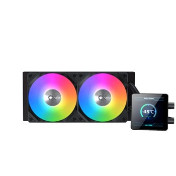 Водно охлаждане за процесор Xigmatek Connect 240 A-RGB,LED Display, съвместимост със сокети Intel LGA 1851/1700/1200/1156 & AMD AM5/AM4 | JAR Computers Водно охлаждане Xigmatek Connect 240 A-RGB
