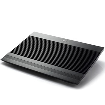 Охлаждаща поставка за лаптоп DeepCool N8 Black, за лаптопи до 17" (43.18 cm), алуминиев панел, черна image