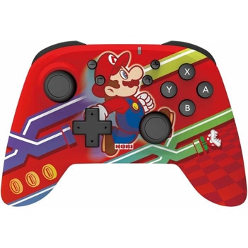 Геймпад HORI Wireless Horipad Super Mario, безжичен, за Nintendo Switch, червен | JAR Computers HORI Wireless Horipad Super Mario Switch