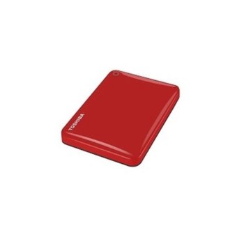 Твърд диск 2TB Toshiba Canvio Alu Red (червен), външен, 2.5" (6.35 см), USB 3.0 | JAR Computers Toshiba Canvio Alu 2TB Red