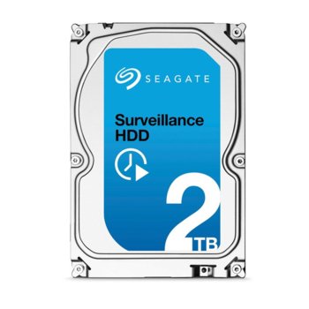2TB Seagate Surveillance, SATA 6 Gbps, 64MB, 5400