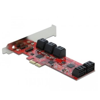 Контролер DeLock 89384, от PCIe 2.0 x2 към 10x SATA 6GB | JAR Computers DeLock 89384