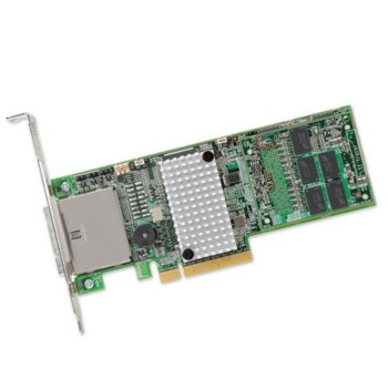 RAID контролер LSI MegaRAID SAS 9286-8e, PCI-E 3.0 към mini-SAS (SFF8088), SATA/SAS 6Gb/s, 2 портов, поддържа RAID 0, 1, 5, 10, 50 and 60 | JAR Computers LSI MegaRAID SAS 9286-8e LSI00332