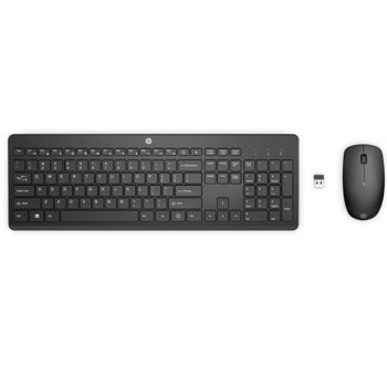 Комплект клавиатура и мишка HP 230, безжични, USB, USB, черни | JAR Computers HP 230 18H24AA