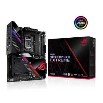 Дънна платка Asus ROG MAXIMUS XII EXTREME, Z490, LGA1200, DDR4, PCI-E 3.0(CFX&SLI), 8x SATA 6Gb/s, 4x M.2, USB 3.2 Type C, Wi-Fi, Bluetooth, Extended ATX | JAR Computers Asus ROG MAXIMUS XII EXTREME