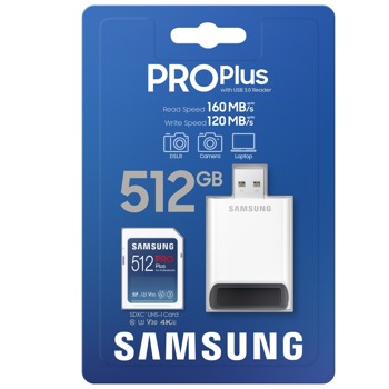 Samsung 512GB SD PRO Plus + Reader