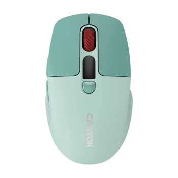 Мишка Canyon MW-26, оптична (2400 dpi), безжична, Bluetooth, USB, зелена, 6 бутона | JAR Computers Canyon MW-26 Green CNS-CMSW26GR