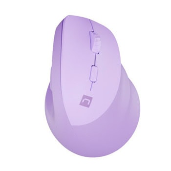 Мишка NATEC Vertical Mouse CRAKE 2, оптична (2400dpi), безжична, USB, Bluetooth, лилава, вертикална, PixArt PAW3212 сензор, 6 бутона | JAR Computers NATEC Veritcal Mouse CRAKE 2 NMY-2258