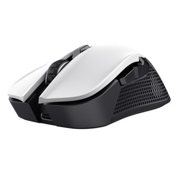 Мишка Trust GXT 923 Ybar, оптична, 7200 dpi, безжична, RGB, USB, бяла, за гейминг | JAR Computers Мишка Trust GXT 923 Ybar