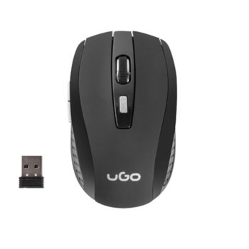uGo Mouse MY-03 wireless optical 1800DPI, Black