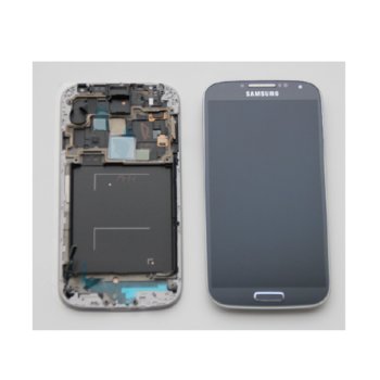 Samsung Galaxy S4, LCD with touch and frame, black