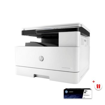 Мултифункционално лазерно устройство LaserJet MFP M436dn в комплект с тонер касета HP (CF256X) Black, монохромен принтер/копир/скенер, 1200x1200dpi, 23 стр/мин, USB 2.0, LAN, двустранен печат, A3 | JAR Computers HP LaserJet MFP M436dn + касета HP (CF256X) Black