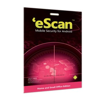 Софтуер eScan Mobile Virus Security for Android, за 1 потребител, 1 година | JAR Computers eScan MobileVirus Security for Android 1 device/y