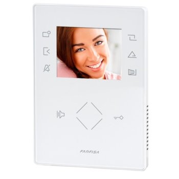 Видеомонитор Farfisa ZH1262, 3.5" (8.89 cm) цветен LCD дисплей, предназначен за работа с видеодомофонни системи Farfisa, интерком, бял | JAR Computers Цветен видеомонитор Farfisa ZH1262 - бял