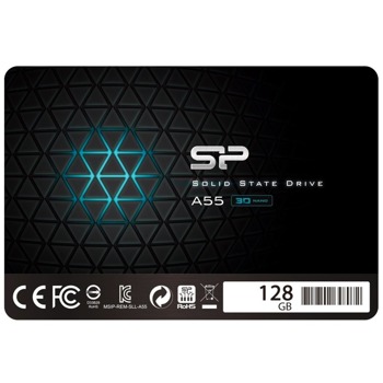 Памет SSD 128GB Silicon Power Ace A55, SATA 6Gb/s, 2.5"(6.35 cm), скорост на четене 550MB/s, скорост на запис 420MB/s image