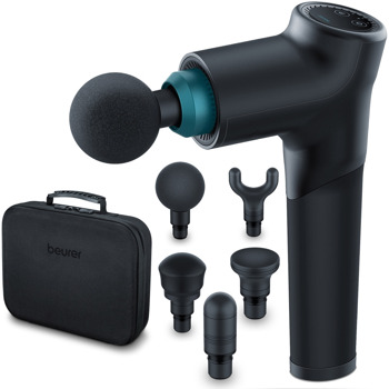 Масажор Beurer MG 185, за цяло тяло, 9 нива на интензитет, 3 програми за масаж, LED дисплей, до 5 часа и половина време на работа, черен | JAR Computers Масажор Beurer MG 185 черен