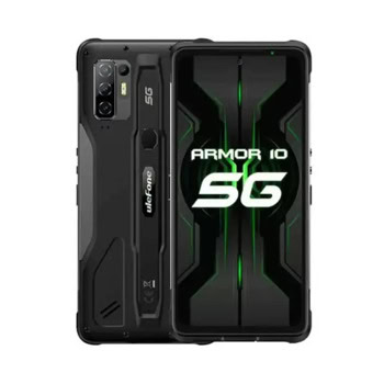 Смартфон Ulefone Armor 10 5G (черен), поддържа 2 SIM карти, 6.67" (16.94cm) FHD+ IPS дисплей, осемядрен MediaTek Dimensity 800 2 GHz, 8GB RAM, 128GB Flash памет (+microSD слот), 64 + 8 + 5 + 2 & 16 Mpix камери, Android | JAR Computers Ulefone Armor 10 5G