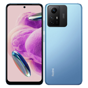 Смартфон Xiaomi Redmi Note 12S (син), поддържа 2 SIM карти, 6.43" (16.33cm) 90Hz AMOLED дисплей, осемядрен MediaTek Helio G96, 8GB RAM, 256GB Flash памет (+microSD слот), 108 + 8 + 2 + 16 Mpix камера, Android 13, 176g | JAR Computers Xiaomi Redmi Note 12S син 8/256GB
