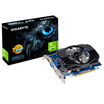 Видео карта Nvidia GF GT 730, 2GB, Gigabyte, PCI-E 2.0, DDR3, 64 bit, HDMI, DVI | JAR Computers Gigabyte GV-N730D3-2GI