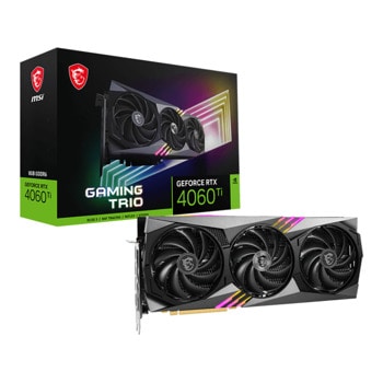 Видео карта Nvidia GF RTX 4060 Ti, 8GB, MSI Gaming Trio, PCI-E 4.0, GDDR6, 128-bit, DisplayPort, HDMI | JAR Computers MSI GeForce RTX 4060 Ti Gaming Trio 8G
