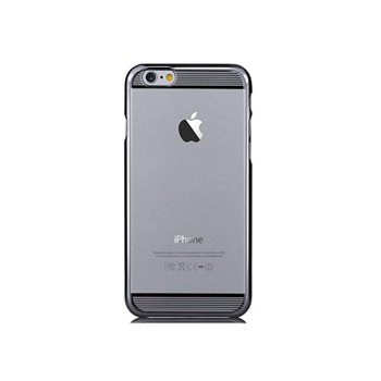 Калъф за Apple iPhone 6/6S Plus, страничен протектор с гръб, поликарбонатов, Comma Brightness Case, черен-прозрачен | JAR Computers Comma Brightness Case за iPhone 6(S) + CB6P-GB