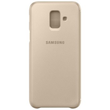 Samsung Galaxy A6 (2018), Flip Wallet Cover, Gold