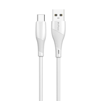 Кабел DeTech, от USB A(м) към USB C(м), 2m, бял | JAR Computers кабел detech de44c2 type c 2m бял 40269