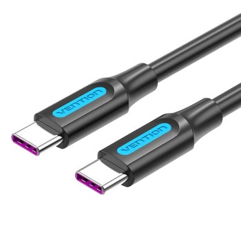 Кабел Vention COTBH, от USB-C(м) към USB-C(м), 2m, черен | JAR Computers Vention COTBH