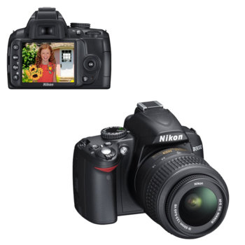 Фотоапарат Nikon D3000 & обектив Nikon AF-S DX