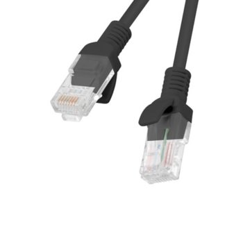 Пач кабел Lanberg PCU6-10CC-0500-BK, U/UTP, cat.6, 5м, черен | JAR Computers Lanberg CAT.6 5m black PCU6-10CC-0500-BK