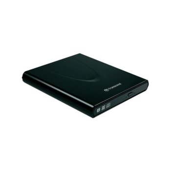 Оптично устройство Transcend, Slim Type, DVD-RW, външен | JAR Computers Transcend 8X DVD, Slim Type, USB (Black)